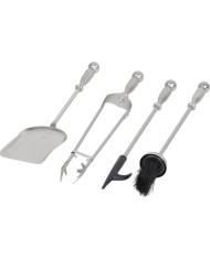 Sada kutáč Homefire FT53S, ku krbu, 4 dielna, poniklovaná, 53 cm, krbové náradie