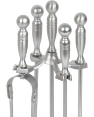 Sada kutáč Homefire FT53S, ku krbu, 4 dielna, poniklovaná, 53 cm, krbové náradie