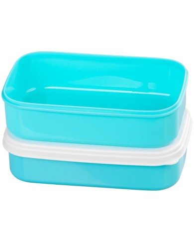 Obedár MagicHome, hranatý, 2 dielny, s vidličkou/lyžicou, 2x 1000 ml, 20,8x13,5x12,4 cm