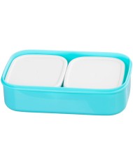 Obedár MagicHome, hranatý, 2 dielny, s vidličkou/lyžicou, 2x 1000 ml, 20,8x13,5x12,4 cm