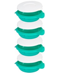 Obedár MagicHome, okrúhly, 4 dielny, farebný, 4x 1000 ml, 22,4x20,5x29,5 cm