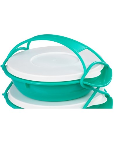 Obedár MagicHome, okrúhly, 4 dielny, farebný, 4x 1000 ml, 22,4x20,5x29,5 cm