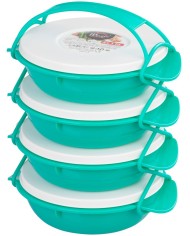 Obedár MagicHome, okrúhly, 4 dielny, farebný, 4x 1000 ml, 22,4x20,5x29,5 cm