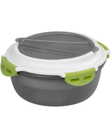 Obedár MagicHome, okrúhly, s vidličkou/lyžicou, 1200 ml, 21,1x9,7 cm