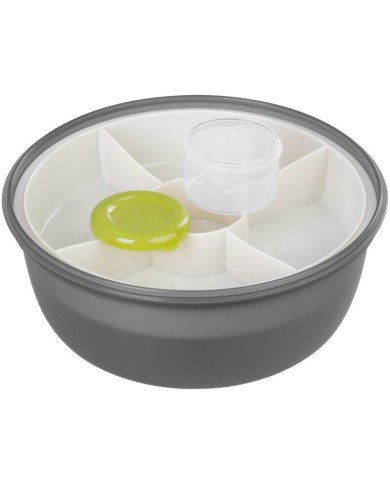 Obedár MagicHome, okrúhly, s vidličkou/lyžicou, 1200 ml, 21,1x9,7 cm