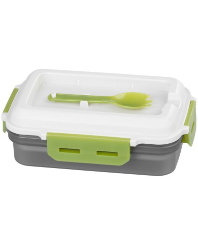 Obedár MagicHome, hranatý, s vidličkou/lyžicou, 1200 ml, 23x15x8,8 cm