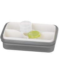 Obedár MagicHome, hranatý, s vidličkou/lyžicou, 1200 ml, 23x15x8,8 cm