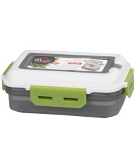 Obedár MagicHome, hranatý, s vidličkou/lyžicou, 1200 ml, 23x15x8,8 cm