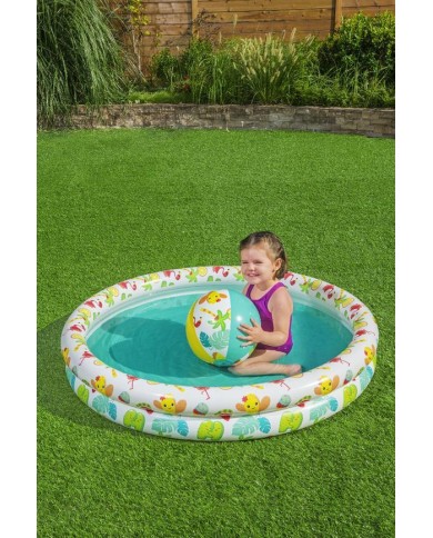 Bazénik Bestway® 51124, Play Pool Set, detský bazén, lopta, kruh, 122x20 cm