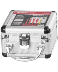 Sada vyrezávačov Strend Pro Premium, 6-8-10-12 mm, HEX, 6 mm vrták do skla diamant, korunky, professional