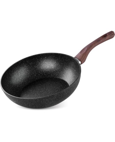 Panvica Wok MagicHome Black Marble Line, 28 cm