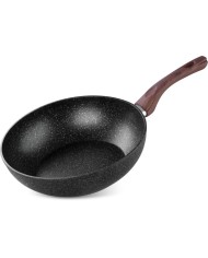 Panvica Wok MagicHome Black Marble Line, 28 cm