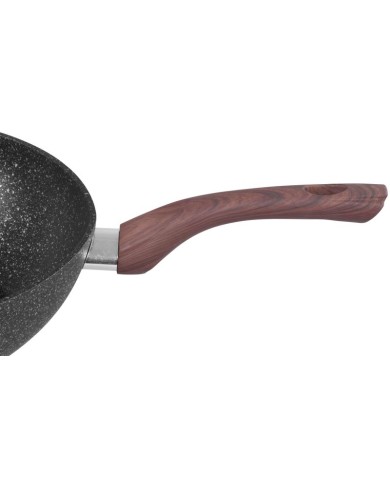 Panvica Wok MagicHome Black Marble Line, 28 cm