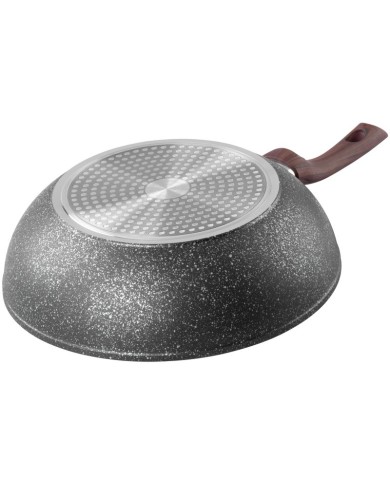Panvica Wok MagicHome Black Marble Line, 28 cm