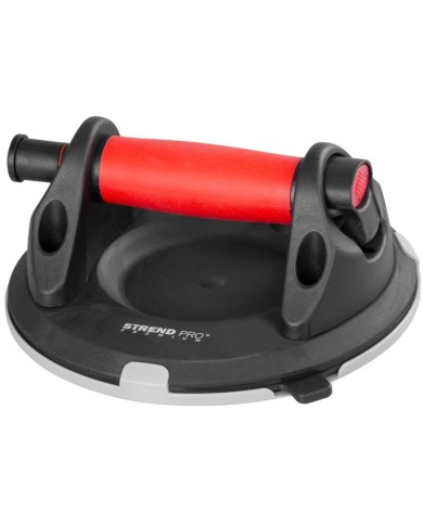 Držiak skla Strend Pro, prísavný, 1-kupolový, s manometrom, 20 cm, max. 150 kg