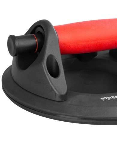 Držiak skla Strend Pro, prísavný, 1-kupolový, s manometrom, 20 cm, max. 150 kg