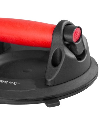 Držiak skla Strend Pro, prísavný, 1-kupolový, s manometrom, 20 cm, max. 150 kg