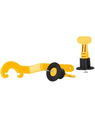 Sada nivelačná Strend Pro, 1x kľúč, 50x T-medzerník, 50x klobúčik