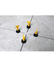 Sada nivelačná Strend Pro, 1x kľúč, 50x T-medzerník, 50x klobúčik