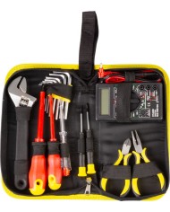 Sada náradia Strend Pro CMT-05.0215 • 15 dielna, elektrikárska + multimeter, v brašni