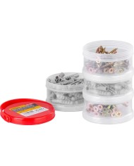 Sada vrutov a hmoždiniek Strend Pro, vruty 5x80 a 5x40, hmoždinky 8x40, 150 ks