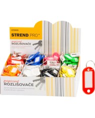 Rozlišovač Strend Pro, popisný prívesok na kľúče, mix farieb