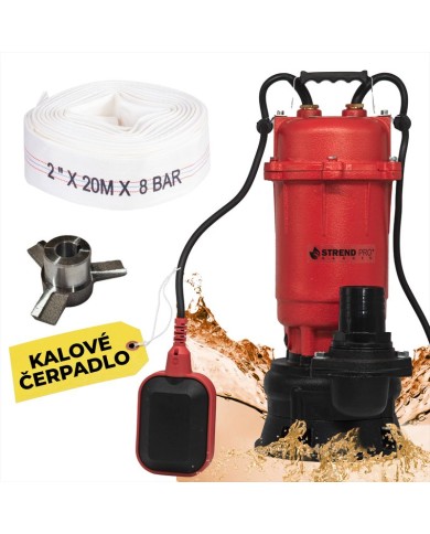 Čerpadlo Strend Pro Garden QDX5, 900W, kalové, 20000 l/h, kábel 10 m, s nožom, do septiku