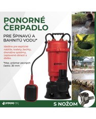 Čerpadlo Strend Pro Garden QDX5, 900W, kalové, 20000 l/h, kábel 10 m, s nožom, do septiku