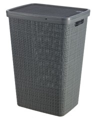 Kôš Curver® JUTE, 58 lit., sivý, 34x43x60 cm, na bielizeň, prádlo