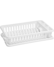 Odkvapkávač Curver®, 42x26,5x8,8 cm, na kuchynský riad, biely