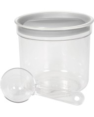 Dóza Curver® DRY FOOD, 1000 ml, s odmerkou, mix farieb mint/sivá/broskyňová, 130x120 mm