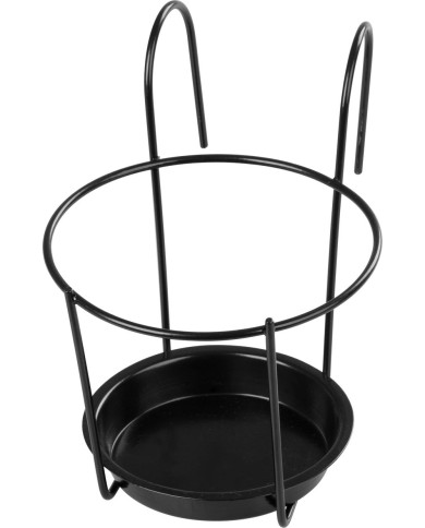 Držiak BUMETA Extra strong, vešiak, kovový, na kvetináč, na zábradlie, s podložkou, 15 cm