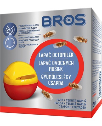 Pasca a náhradná náplň Bros, do lapača ovocných mušiek