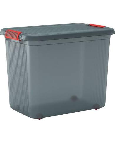 Box s vekom KIS K Latch XXL, sivý/oranžový, 39x59x45 cm