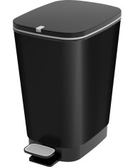 Kôš KIS Chic Bin M, 25 lit., matný čierny, 40,5x26,5x45 cm, na odpad, s pedálom