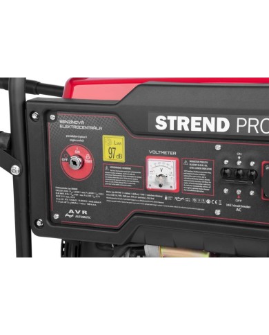 Elektrocentrála Strend Pro KM8000-A, 6,5/6.0 kW, s elektr. štartovaním, benzínová