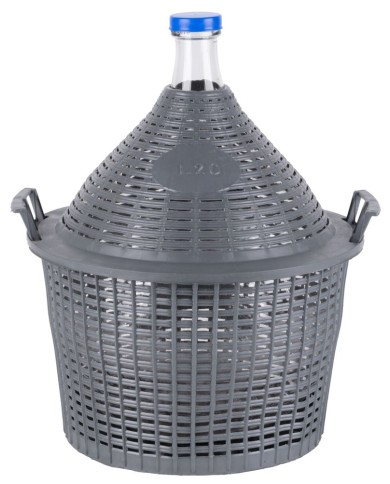 Demižón Strend Pro Cada Inco, 20 lit. sklenený, demižón na víno a pálenku, plastový kryt