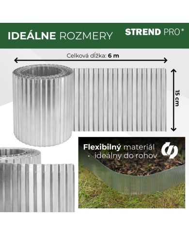 Lem Strend Pro Garden, 150 mm, L-6 m, trávnikový, kovový