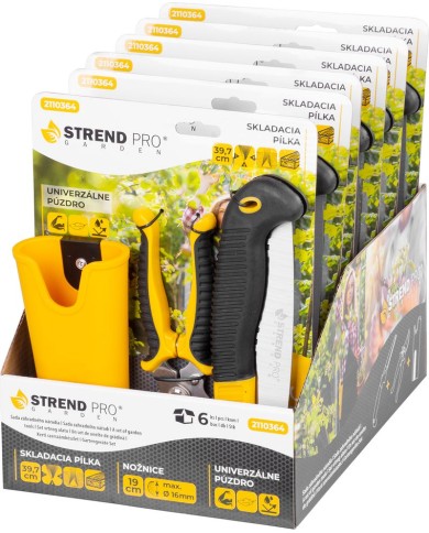 Sada Strend Pro, záhradné nožnice na konáre, pílka, púzdro, 3-dielna sada