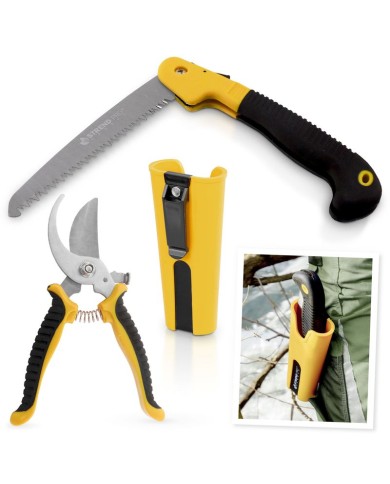 Sada Strend Pro, záhradné nožnice na konáre, pílka, púzdro, 3-dielna sada
