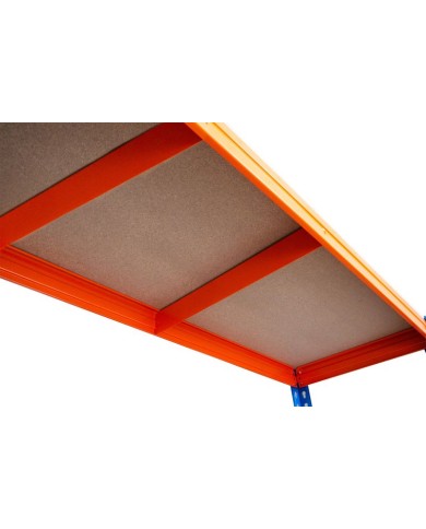 Regál Racks RAT60 HD, kovový, 4 police, 1800x1800x600 mm, max. 600 kg/polica