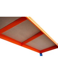 Regál Racks RAT60 HD, kovový, 4 police, 1800x1800x600 mm, max. 600 kg/polica