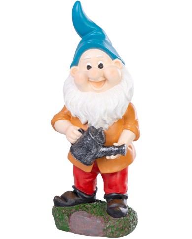 Dekorácia MagicHome, Trpaslík s konvičkou, polyresin, 12,5x12x30 cm