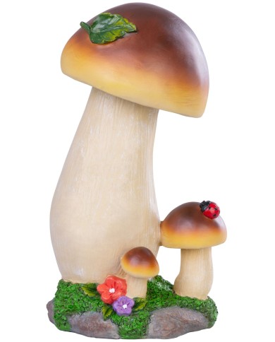 Dekorácia MagicHome, Dubáky, huba, polyresin, 13,7x11,6x24,7 cm