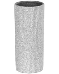Dekorácia MagicHome, Váza, sivá, dolomit, 10,2x10,2x23,10 cm