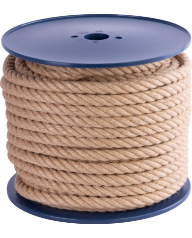 Lano Strend Pro Premium, jutové, prírodné, 16 mm, stáčané, L-50 m
