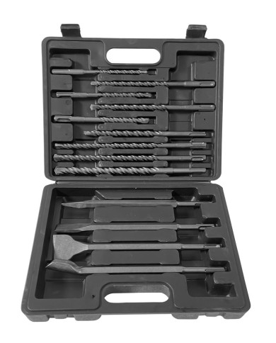 Sada vrtákov a sekáčov Strend Pro SD047, 13 dielna, SDS+, v kufri