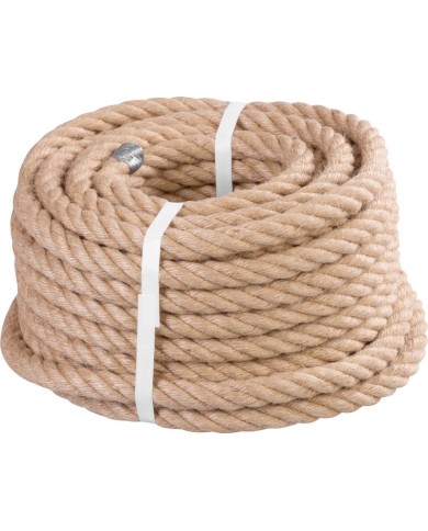Lano Strend Pro Premium, jutové, prírodné, 16 mm, stáčané, L-20 m