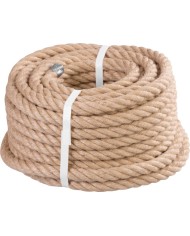 Lano Strend Pro Premium, jutové, prírodné, 16 mm, stáčané, L-20 m