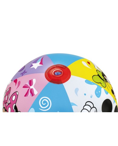 Lopta Bestway® 91098, Mickey&Friends, plážová, detská, nafukovacia, do vody, 51 cm